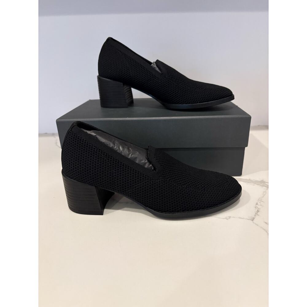 Eileen Fisher Dern Navy Stretch Knit Loafer Pumps Women's 6.5 New in Box‎